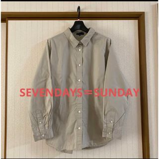 セブンデイズサンデイ(SEVENDAYS=SUNDAY)の美品❤️SEVENDAY＝SUNDAY コットンシャツ　ブラウス(シャツ/ブラウス(長袖/七分))