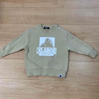 エクストララージ(XLARGE)のXLARGE  ベージュスウェット90cm (Tシャツ/カットソー)