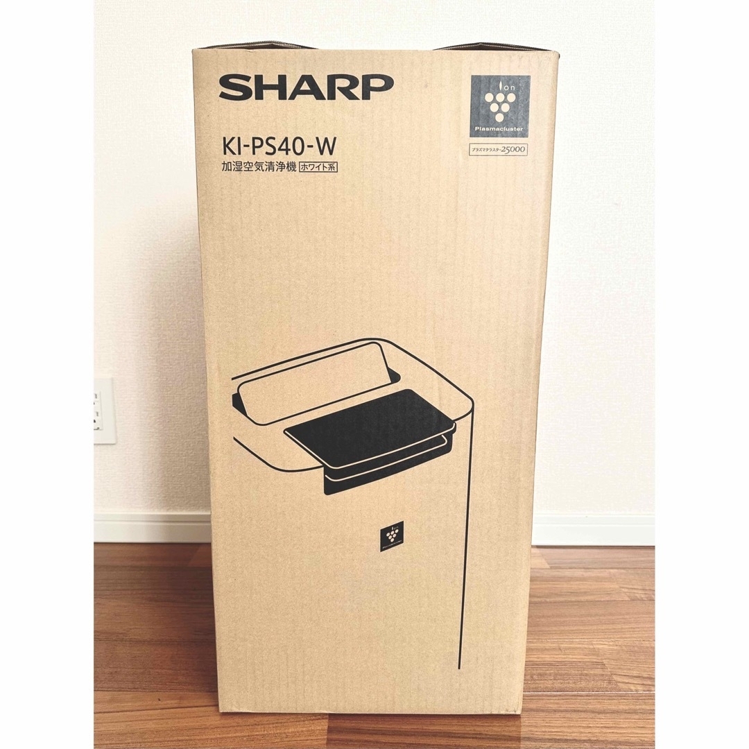 【新品】　SHARP 加湿空気清浄機 ホワイト KI-PS40-W 2