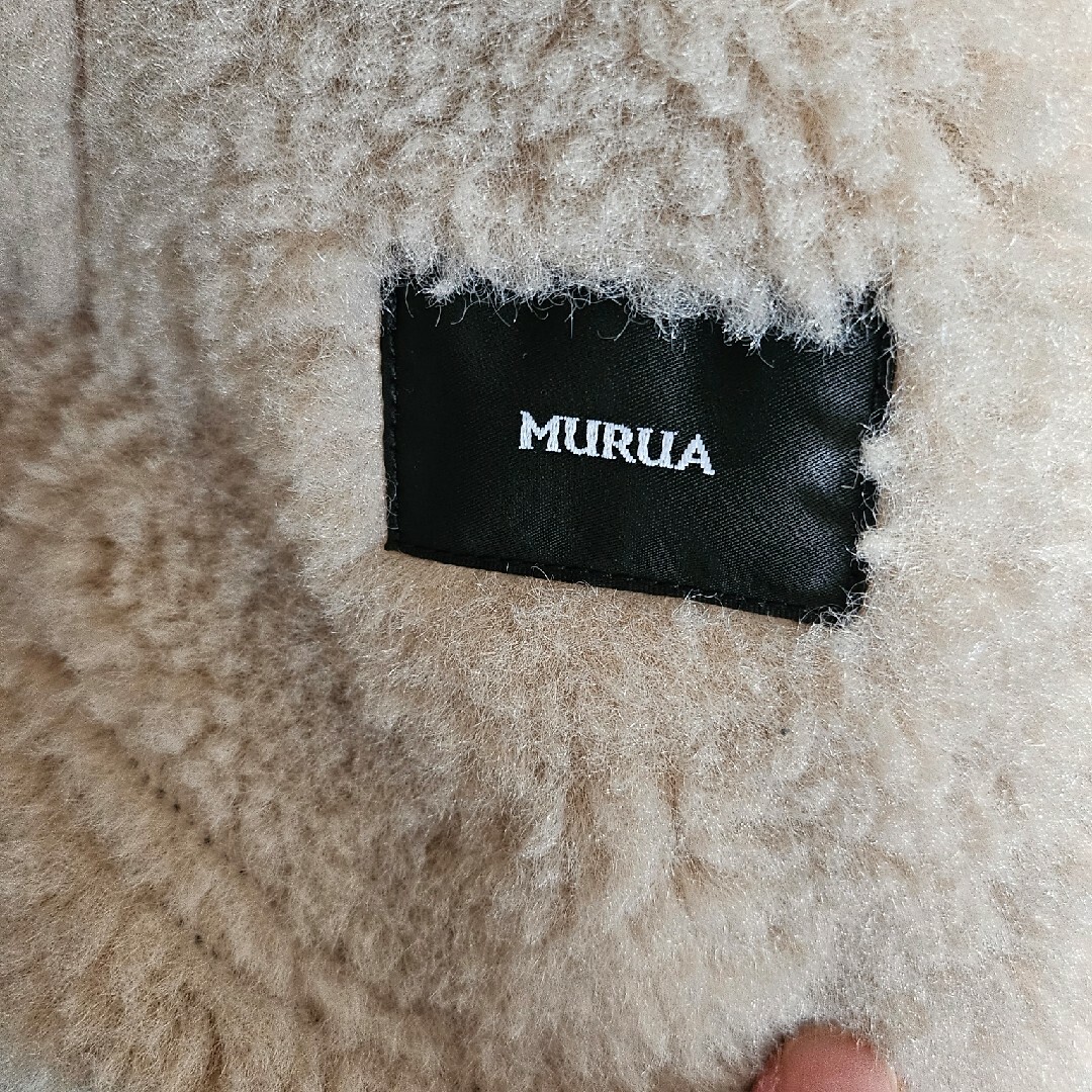 MURUA(ムルーア)のMURUA ルーズフェイクムートン レディースのジャケット/アウター(ムートンコート)の商品写真