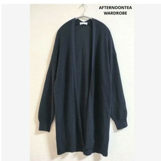 アフタヌーンティー(AfternoonTea)のAFTERNOONTEA WARDROBE　カーディガン　ネイビー(カーディガン)