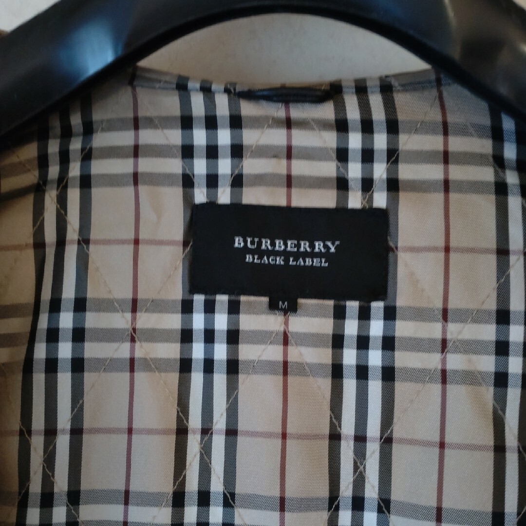 BURBERRY BLACK LABEL(バーバリーブラックレーベル)のバーバリー BURBERRY ブラックレーベル レザーコート ノバチェック 羊革 メンズのジャケット/アウター(レザージャケット)の商品写真