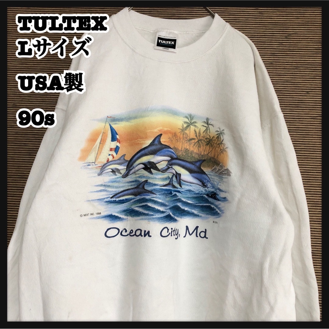 TULTEX タルテックス　90s   イルカプリント