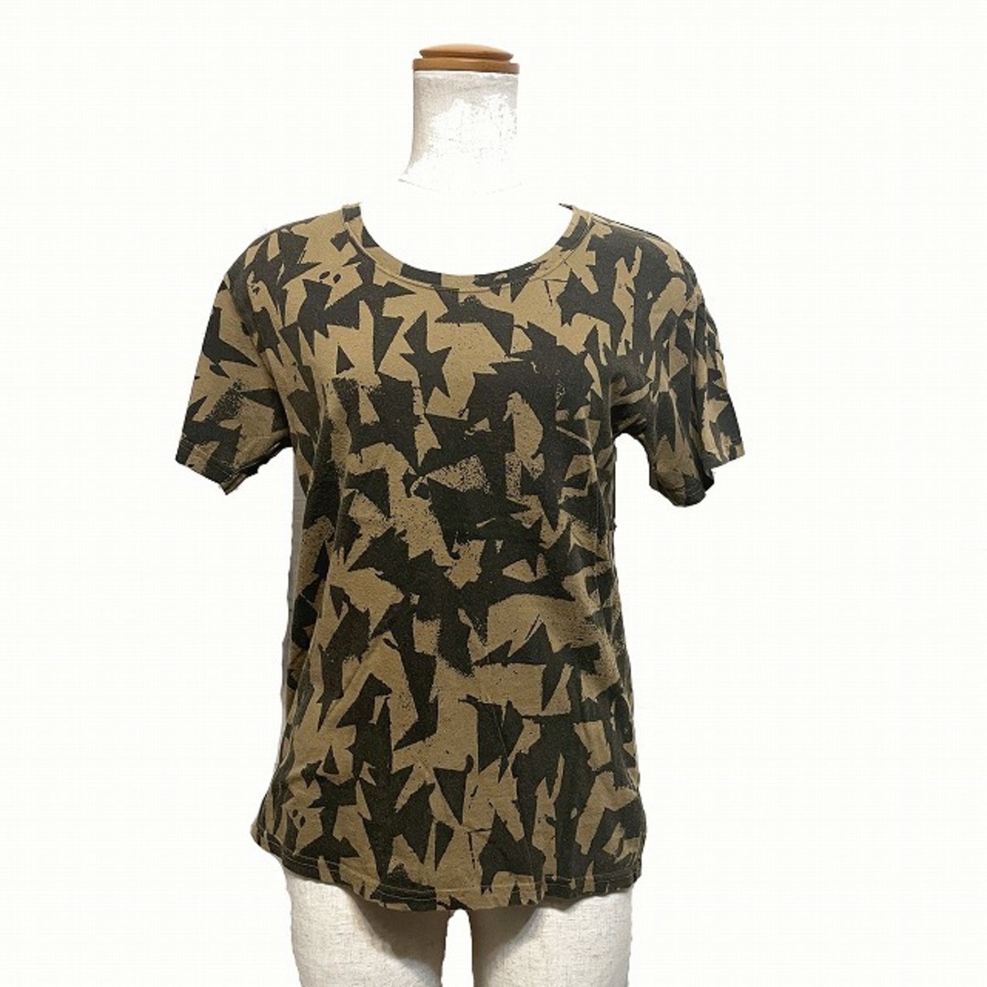 GUELL MUSTARD(グエルマスタード)のグエルマスタード Tシャツ ラウンドネック 半袖 プルオーバー 01 ブラウン レディースのトップス(Tシャツ(半袖/袖なし))の商品写真