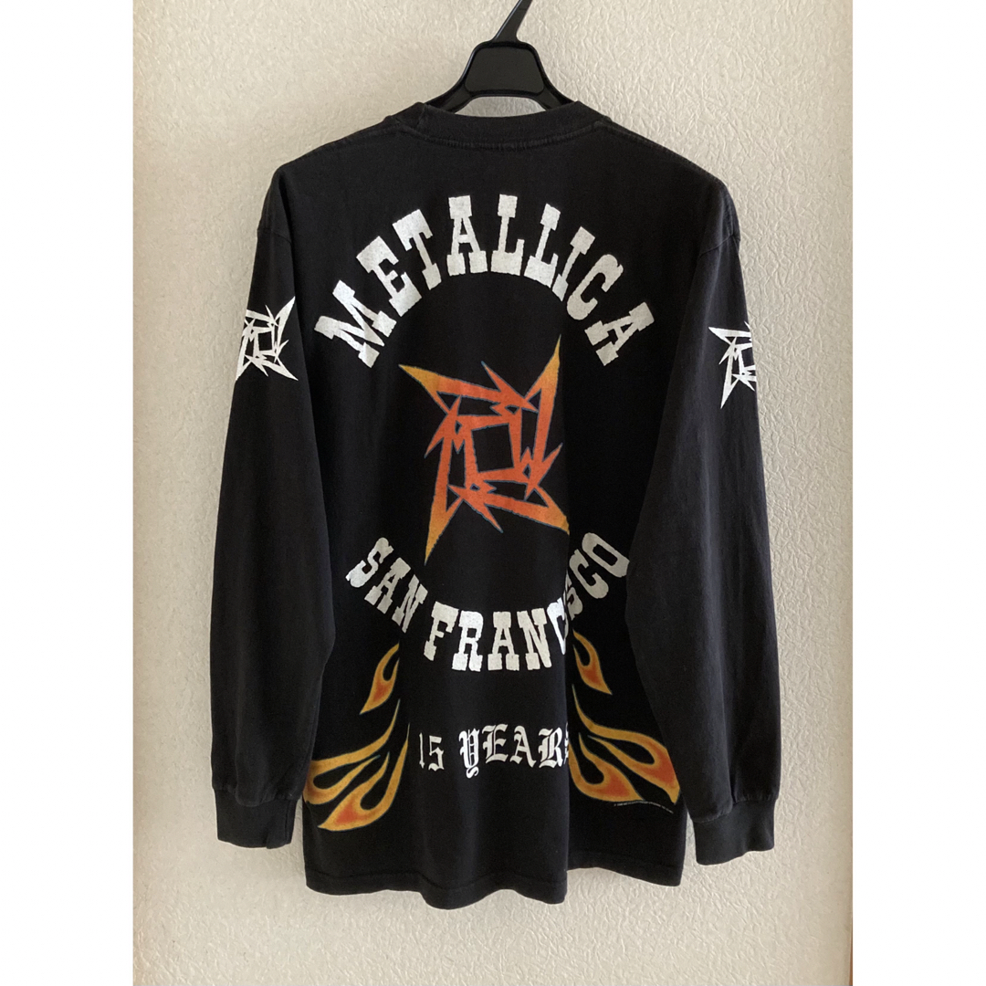 約58cm肩幅Metallica 15周年 ロンT Tシャツ Megadeth Anthrax