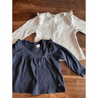 プチバトー(PETIT BATEAU)の【プチバトー】（2枚おまとめ）ロンT(シャツ/カットソー)