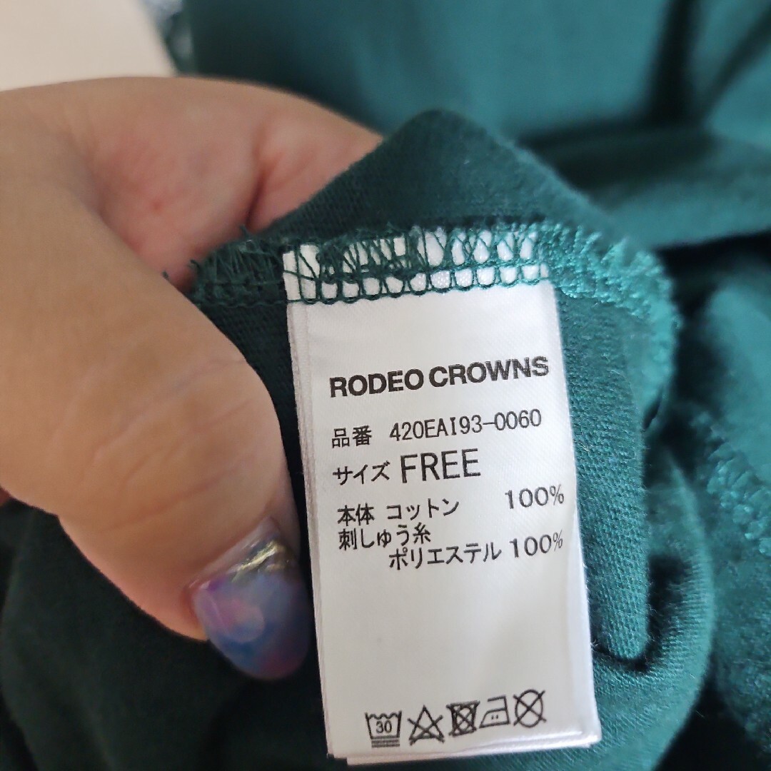 RODEO CROWNS(ロデオクラウンズ)のロデオクラウンズ　Tシャツワンピ レディースのワンピース(ミニワンピース)の商品写真