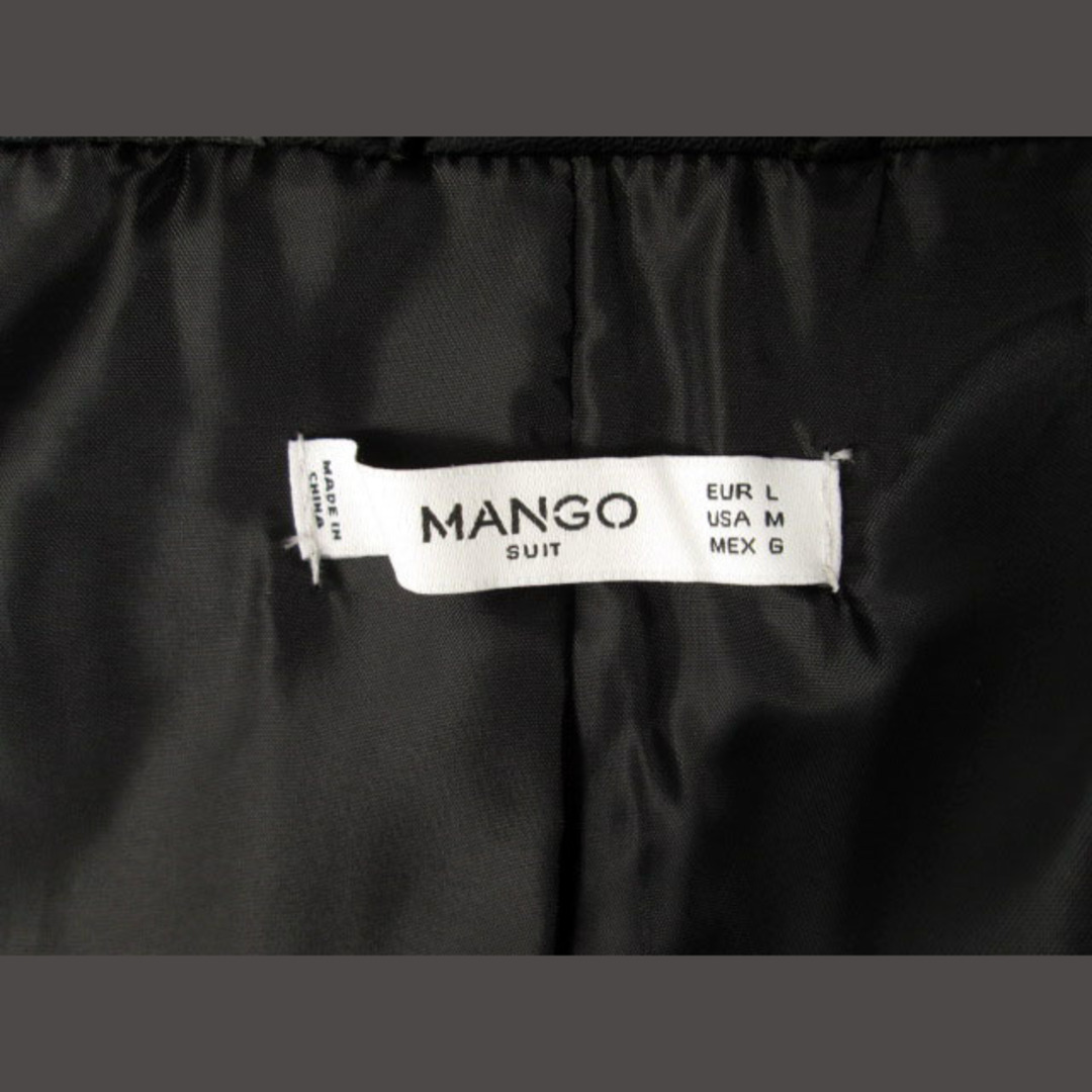 MANGO(マンゴ)のマンゴ　MANGO ジャケット コート ノーカラー レザー L 黒 レディースのジャケット/アウター(その他)の商品写真