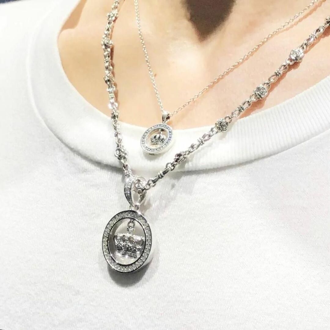 Justin Davis - 定価4.4万☆Justin Davisローズ薔薇ネックレス いぶし