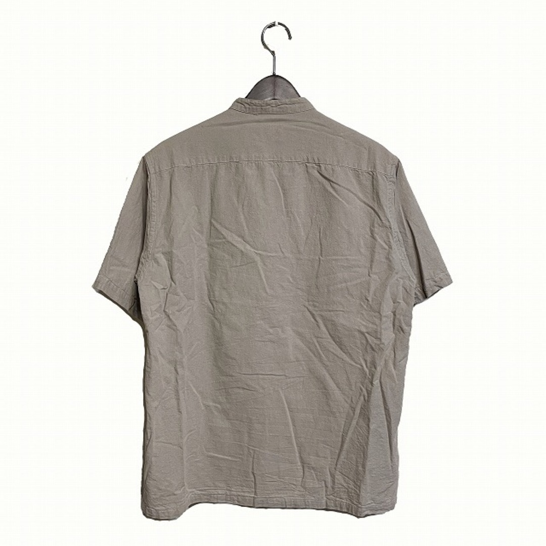 coen(コーエン)のコーエン coen シャツ ワークシャツ ヘンリーネック 半袖 S ブラウン メンズのトップス(シャツ)の商品写真