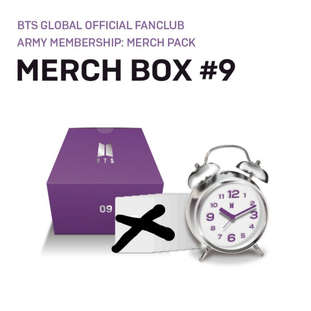 BTS Merch box #9 目覚まし時計