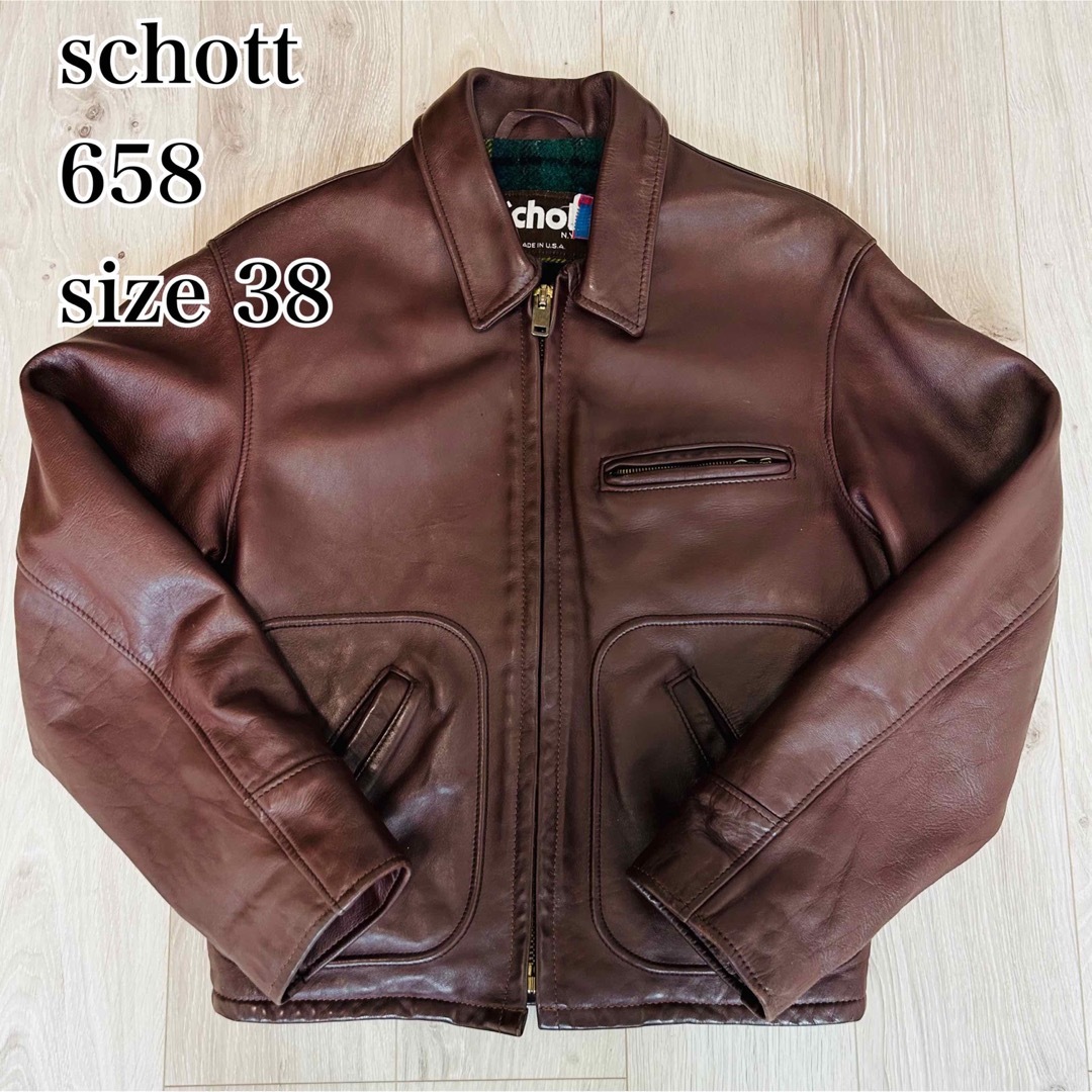 schott - ショット シングルトラッカー 658 ハイウェイマン 38 レザー