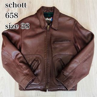 ショット(schott)のショット　シングルトラッカー　658 ハイウェイマン　38 レザージャケット　M(ライダースジャケット)