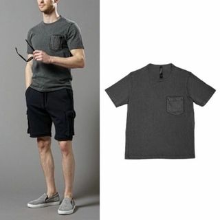 ダブルジェーケー(wjk)の22SS 新品1.3万 wjk レザーポケット Tシャツ(シャツ)