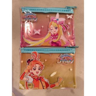 かっぱ寿司　プリキュア　クリアミニポーチ(キャラクターグッズ)