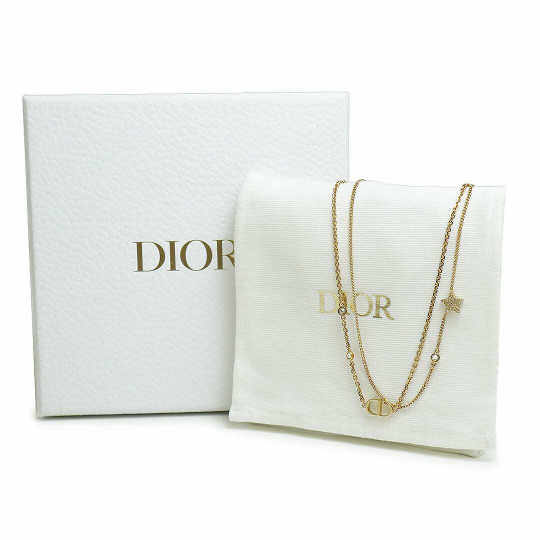 PETIT CD ネックレス 星 スターダブル 2連　ロゴ  dior