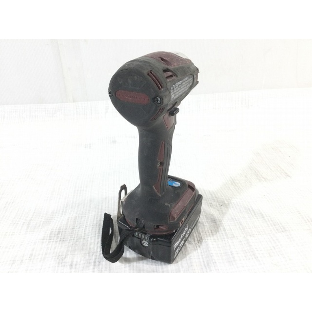 ☆中古品☆makita マキタ 18V 充電式インパクトドライバ TD172DGXAR 赤/レッド バッテリー2個(18V 6.0Ah) 充電器 ケース付き 79290