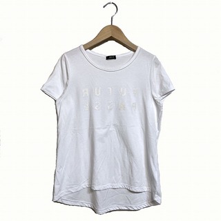 コムサイズム(COMME CA ISM)のコムサイズム Tシャツ ラウンド レイヤード プルオーバー 半袖 Ⅿ ホワイト(Tシャツ(半袖/袖なし))