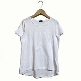 コムサイズム(COMME CA ISM)のコムサイズム Tシャツ ラウンド レイヤード プルオーバー 半袖 Ⅿ ホワイト(Tシャツ(半袖/袖なし))