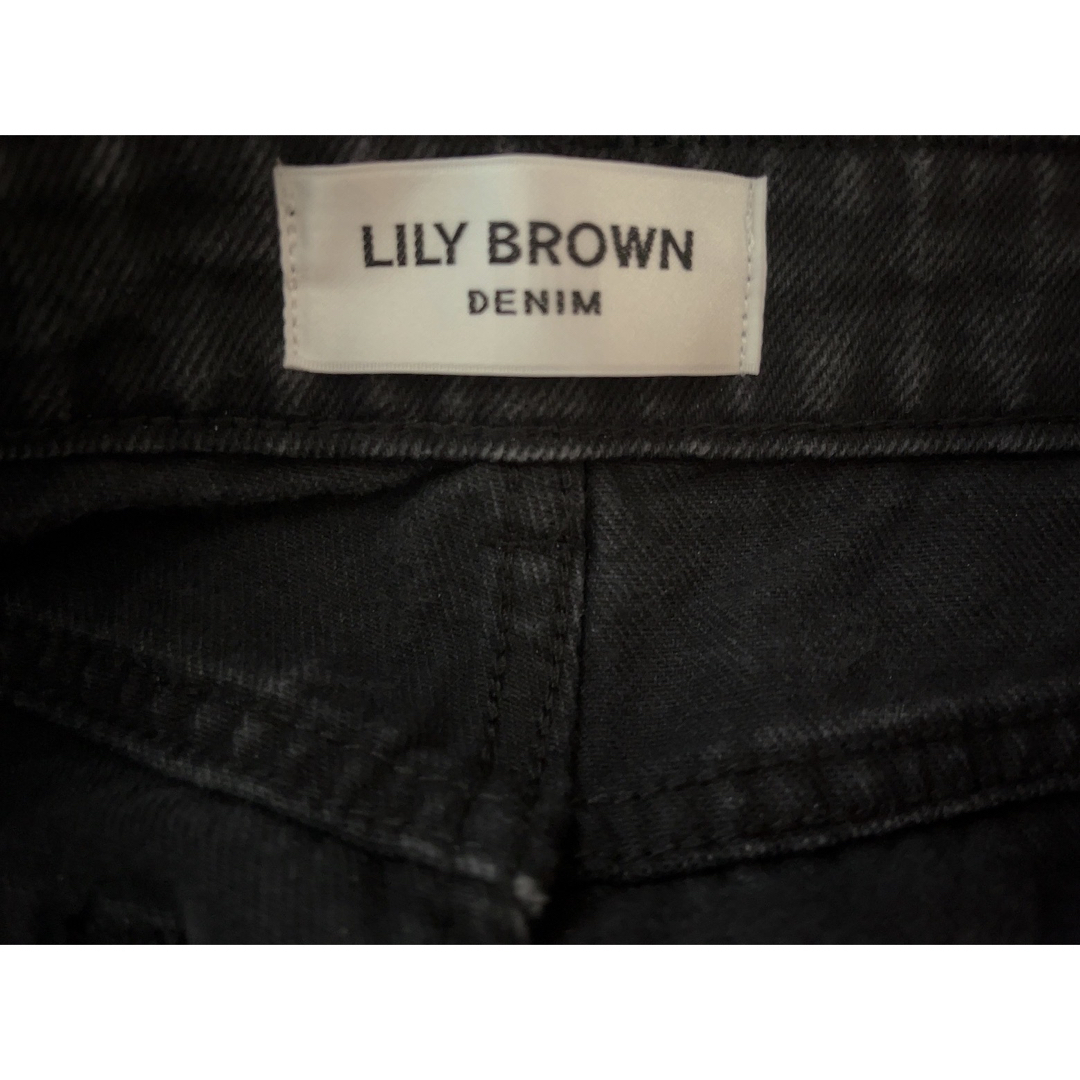 LILY BROWN ハイウエストタックデニムパンツ 新品タグ付