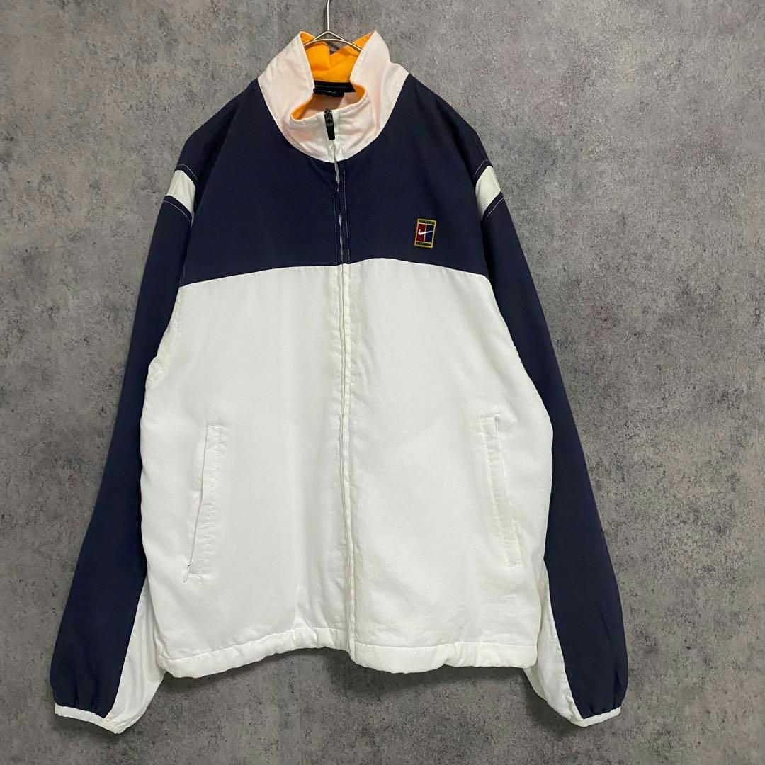 90S NIKE ナイキ　ジャケット　白　ワンポイント　レディースL