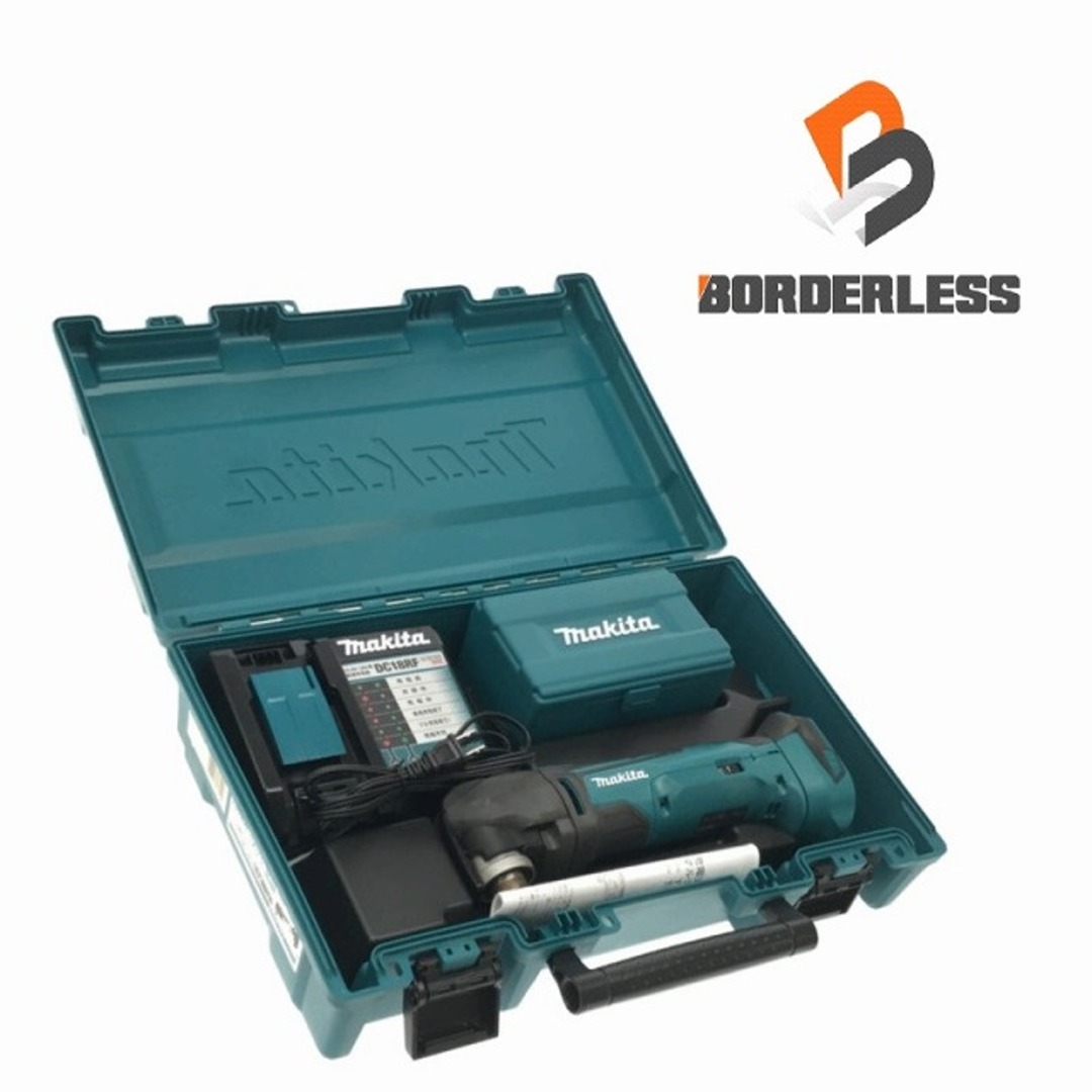 ☆比較的綺麗☆makita マキタ 18V 充電式マルチツール TM51D 充電器(DC18RF) ケース付 コードレス カットソー 研削 切削 78972