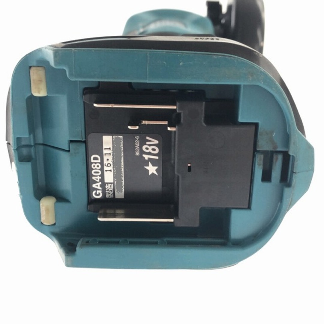 ☆中古品☆makita マキタ 18V 100mm 充電式ディスクグラインダ GA408D 本体のみ 研磨 切削 79021