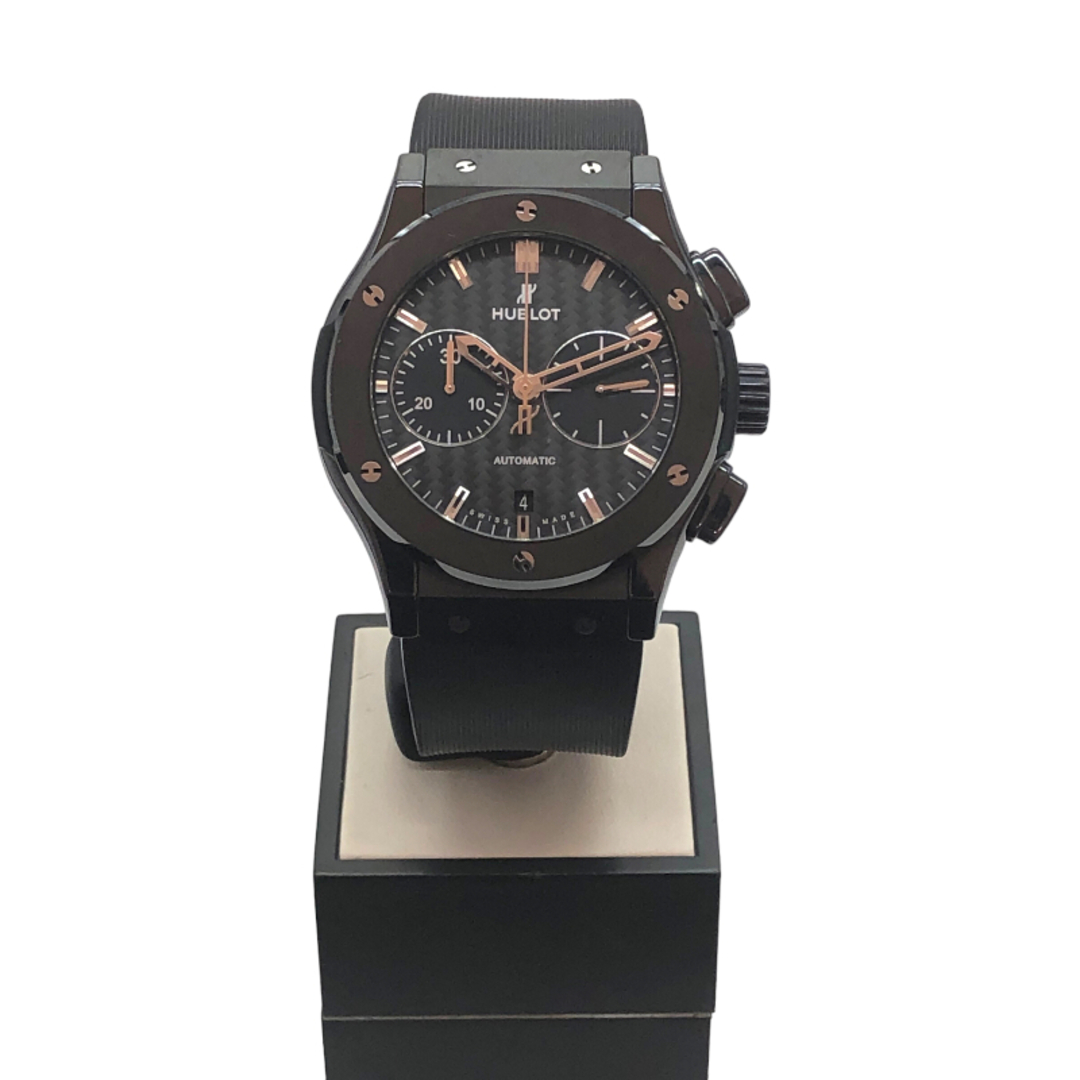 ウブロ HUBLOT クラシック・フュージョン クロノグラフ ブラックマジック 521.CM.1770.RX ブラック セラミック 自動巻き メンズ 腕時計