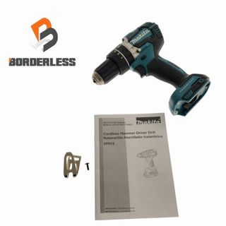 マキタ(Makita)の☆未使用品☆彡 makita マキタ 18V 充電式ブラシレスコードレス振動ドリルドライバー XPH12 本体のみ 青/ブルーHP484DZ同等品 79082(工具)