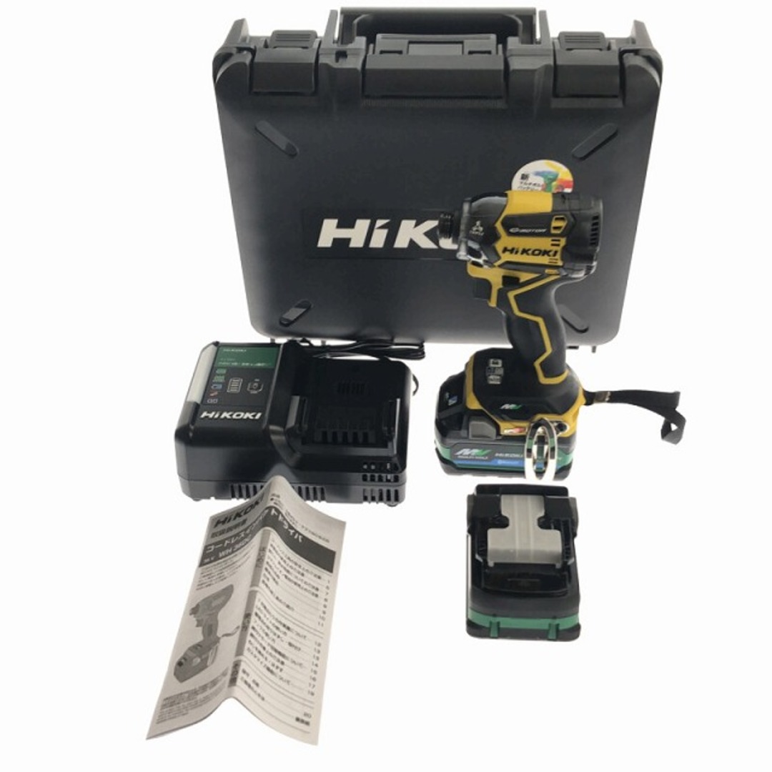 ☆未使用 最新型☆ HIKOKI ハイコーキ 36V コードレスインパクトドライバ WH36DC(2XPSZ)DY バッテリー2個 充電器+ケース Bluetooth 79181