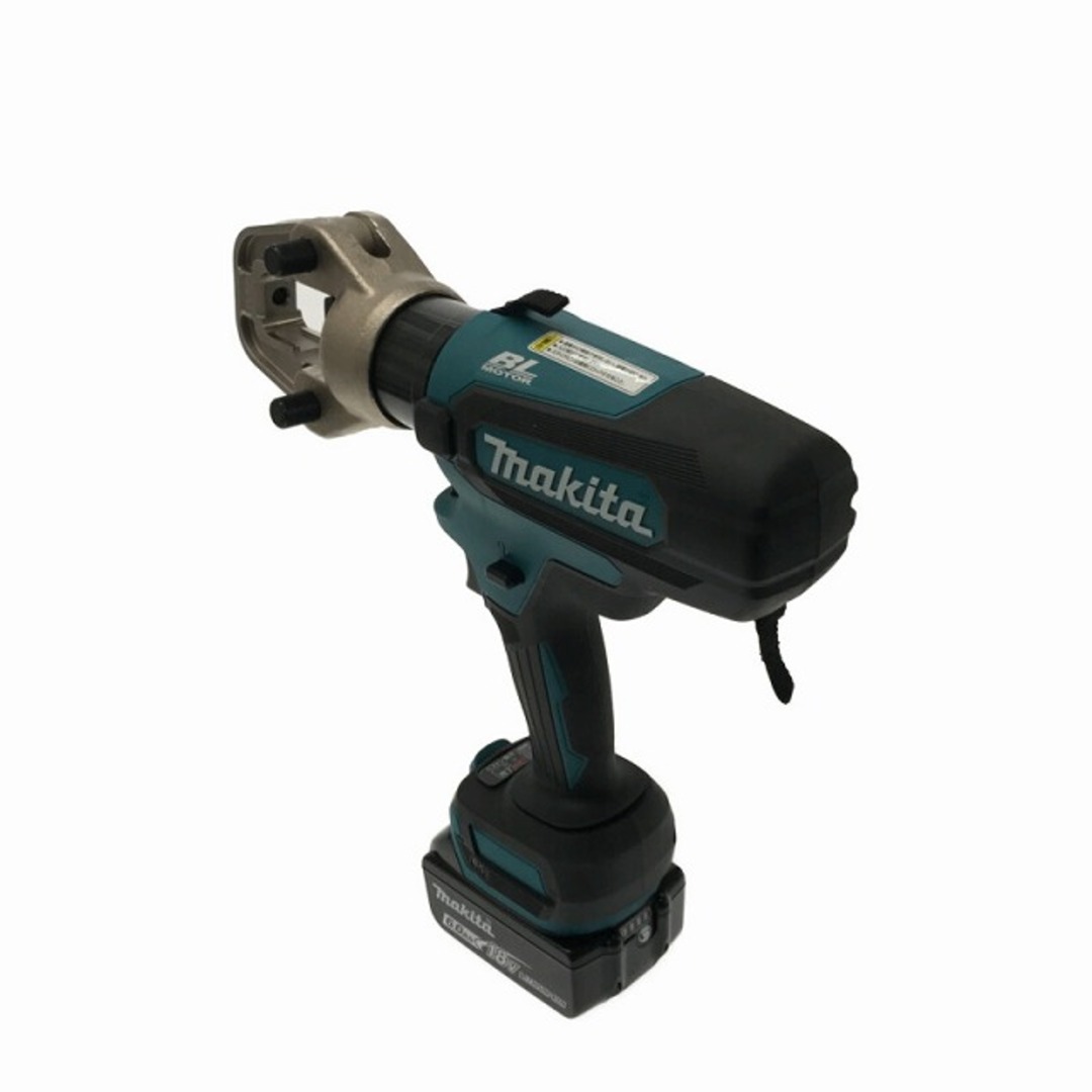 ☆極美品☆makita マキタ 18V 充電式圧着機 TC300DRG バッテリー1個(6.0Ah) 充電器 ダイス ケース付 コードレス 圧着工具 79214