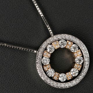 ダミアーニ(Damiani)の【Damiani】ダミアーニ ベルエポック ラウンド S 10.36g 幅20mm ダイヤモンド×K18ゴールド×WG PG 約10.36g レディース ネックレス(ネックレス)