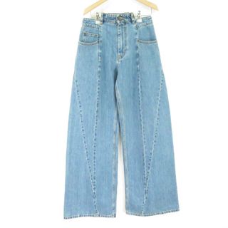 美品 Maison Margiela メゾンマルジェラ S51LA0128 ワイドデニムパンツ 1点 40(160/66A) コットン100％ インディゴ レディース AY4453W2 (ショートパンツ)