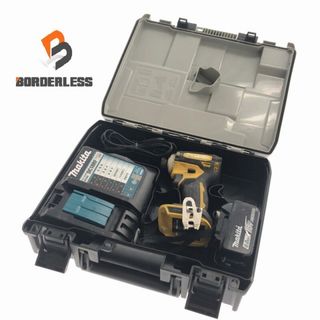 マキタ(Makita)の☆中古品☆makita マキタ 18V 充電式インパクトドライバー TD172D 黄色/イエロー バッテリー1個(6.0Ah) 充電器 ケース付 コードレス 79261(工具)