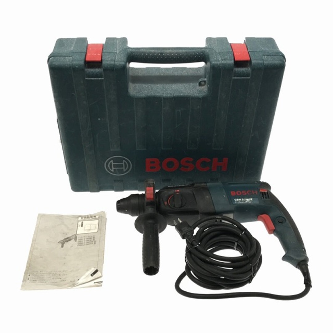 BOSCH(ボッシュ)の☆中古品☆BOSCH ボッシュ 100V ハンマードリル GBH2-26RE ケース付 SDSプラス コード式 ハンマドリル 穴あけ 穿孔 79312 自動車/バイクのバイク(工具)の商品写真