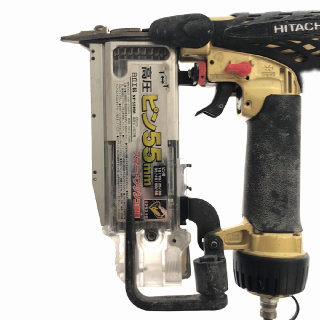 日立 - ☆中古品☆HITACHI 日立工機 55mm 高圧 ピン釘打機 NP55HM ピン