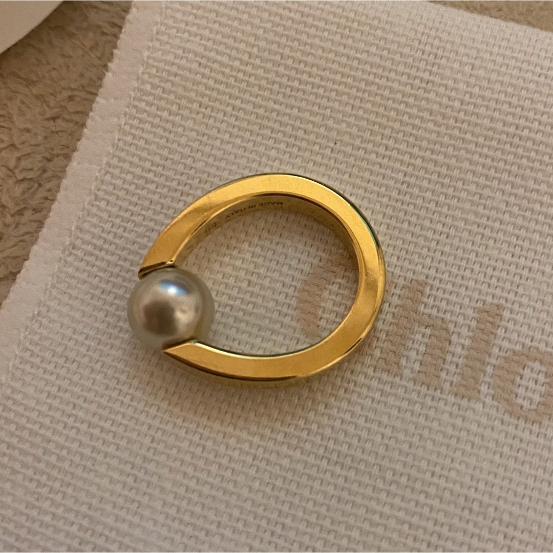 美品◆Chloe パールリング Darcey ring 10号