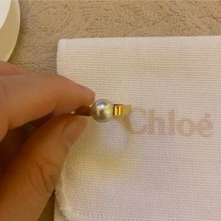 美品◇Chloe パールリング Darcey ring 10号Mate - リング