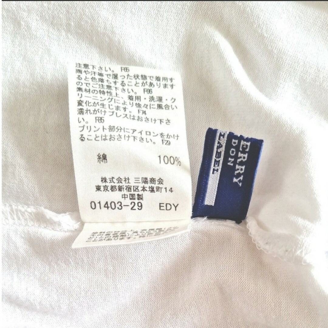 BURBERRY BLUE LABEL(バーバリーブルーレーベル)のBURBERRY BLUE LABEL ポロシャツ 半袖  バーバリー 38　白 レディースのトップス(Tシャツ(半袖/袖なし))の商品写真