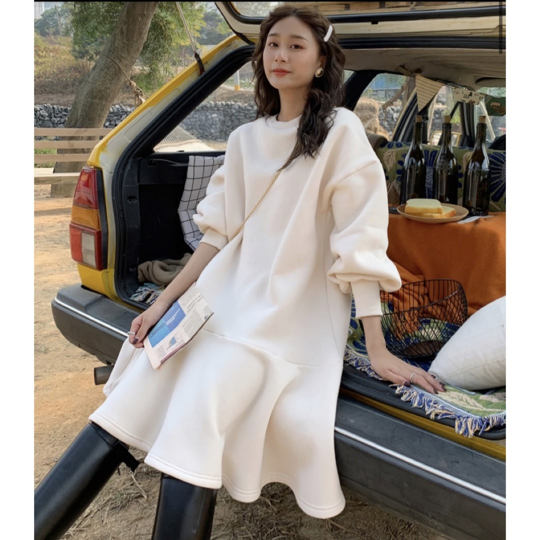 BIRTHDAY BASH - ロマンティックスウェットワンピ WHITE / birthday