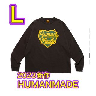 ヒューマンメイド(HUMAN MADE)のHUMANMADE ヒューマンメイド ロンT ブラック L(Tシャツ/カットソー(七分/長袖))