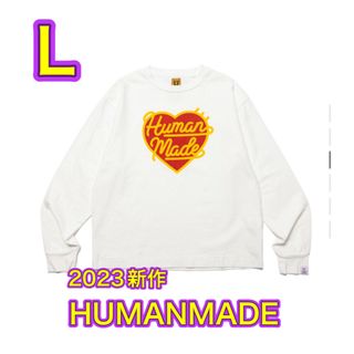 ヒューマンメイド(HUMAN MADE)のHUMANMADE ヒューマンメイド ロンT ホワイト L(Tシャツ/カットソー(七分/長袖))