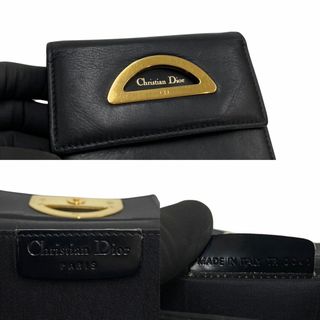 【美品】 Christian Dior 二つ折り財布　CD ブラック　レッド