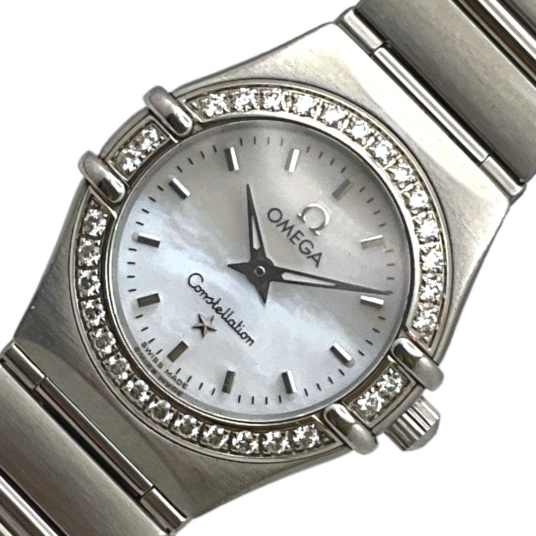 オメガ OMEGA コンステレーション ミニ ホワイトシェル 1466.71 ホワイト ステンレススチール レディース 腕時計