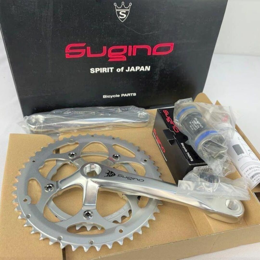 新品■スギノ XD3BX-701D クランクセットBB付 48-34T シルバー