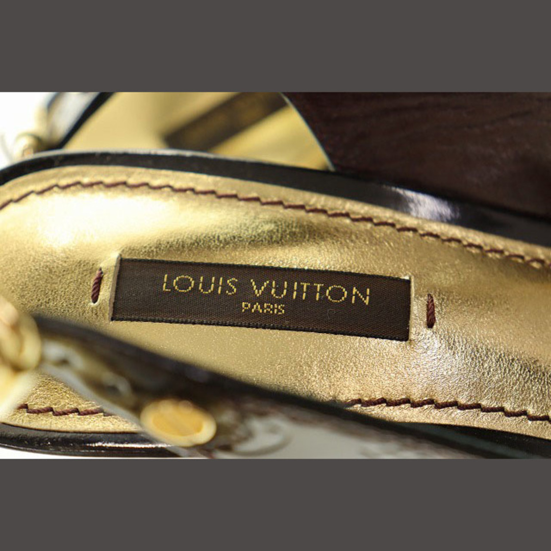 LOUIS VUITTON - LOUIS VUITTON MA0099 モノグラムヴェルニ サンダルの