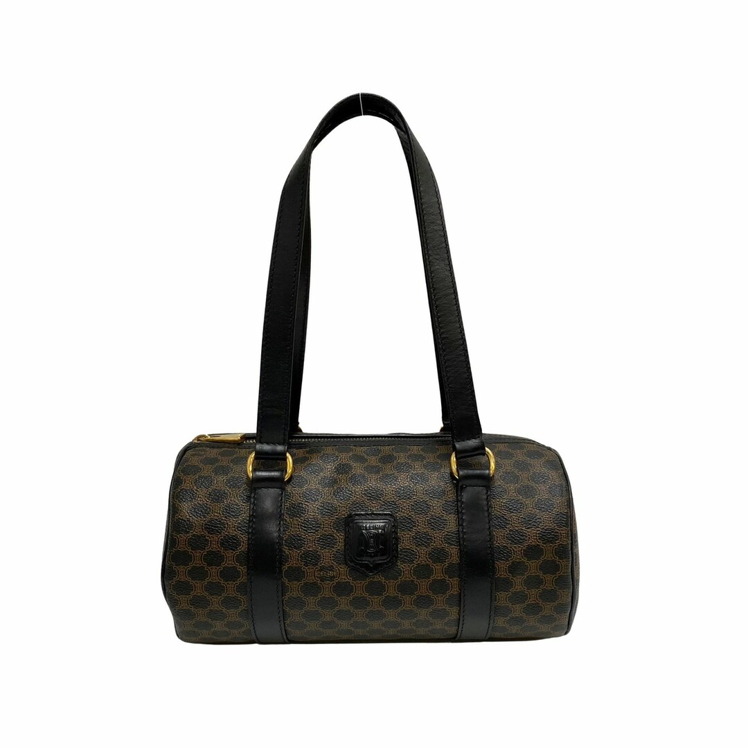 極 美品 CELINE セリーヌ マカダム ブラゾン トリオンフ ロゴ レザー