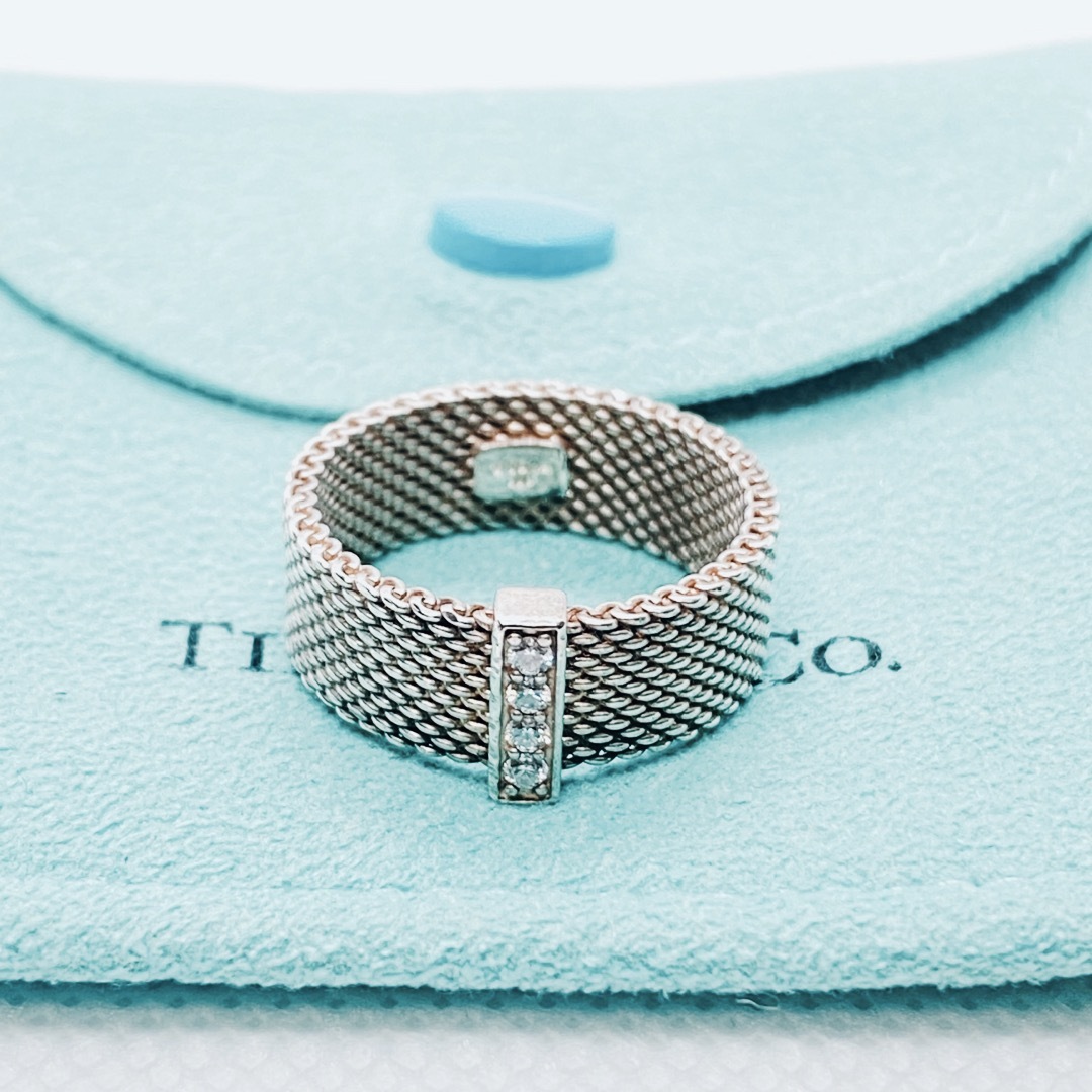 Tiffany & Co.(ティファニー)の希少　ティファニー　サマセット　リング　ダイヤ4石　シルバー925 レディースのアクセサリー(リング(指輪))の商品写真