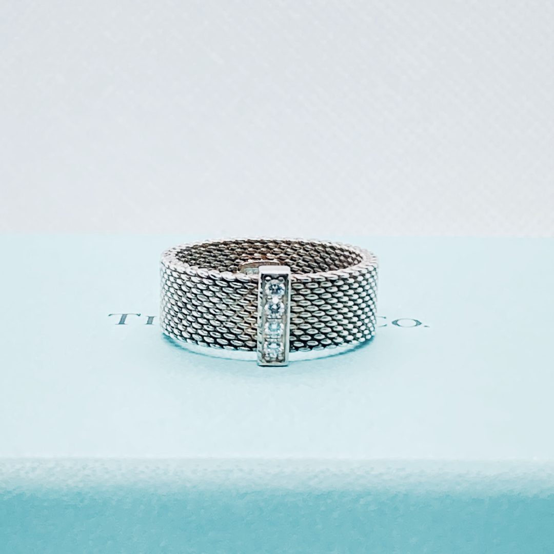 Tiffany & Co.(ティファニー)の希少　ティファニー　サマセット　リング　ダイヤ4石　シルバー925 レディースのアクセサリー(リング(指輪))の商品写真