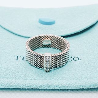 ティファニー(Tiffany & Co.)の希少　ティファニー　サマセット　リング　ダイヤ4石　シルバー925(リング(指輪))